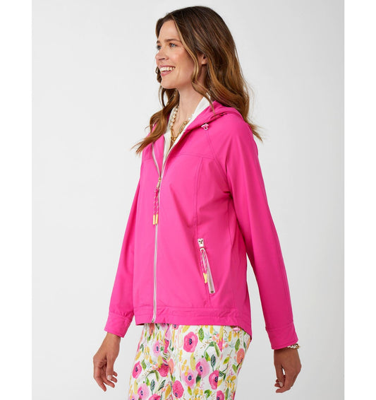 WOMEN'S CHARLIE PAIGE ZIP UP PINK SPORTS JACKET