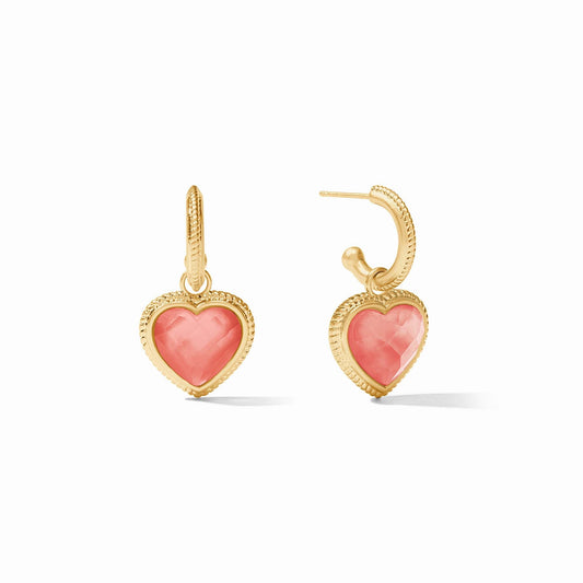 Heart Hoop & Charm Earring