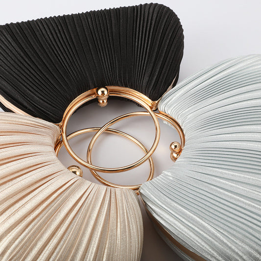 Women's & Men's Pleated Dinner Dress Clutch Retro National Evening Bags