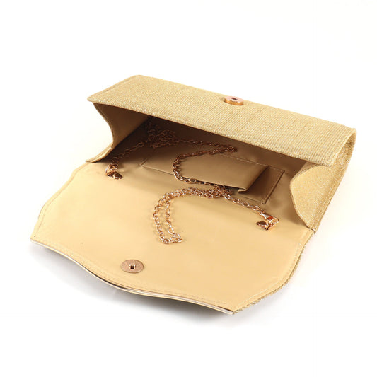 Women's Fabric Dinner Clutch Satin Flip Dress Evening Bags