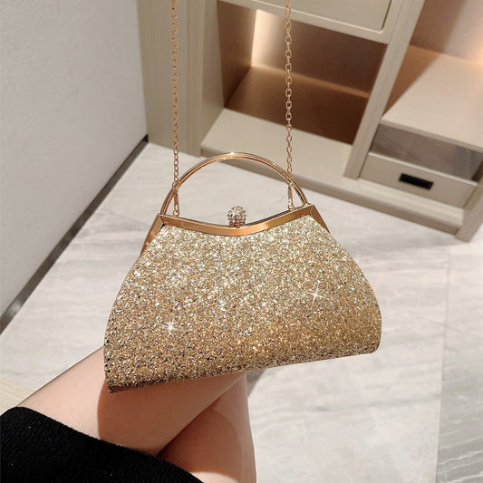 Shiny Crown Head Dinner Party Dress Evening Bags