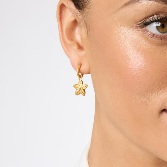 Sanibel Starfish Hoop & Charm Earring