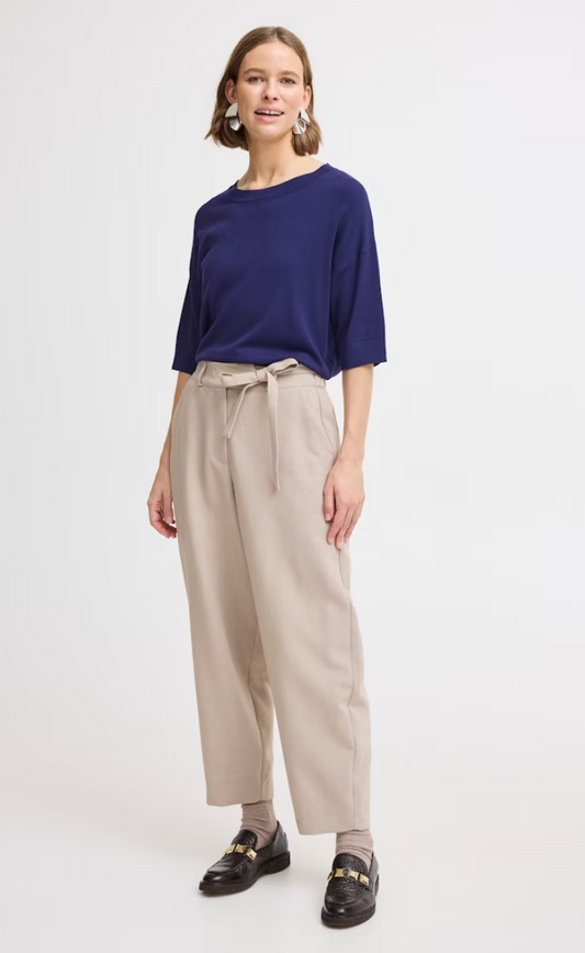 WOMEN'S B.YOUNG MORLA MEDIEVAL BLUE KNIT TOP