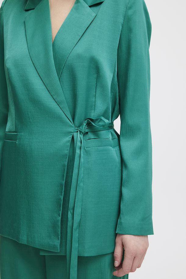 WOMEN'S B.YOUNG JISMA CADMIUM GREEN BLAZER