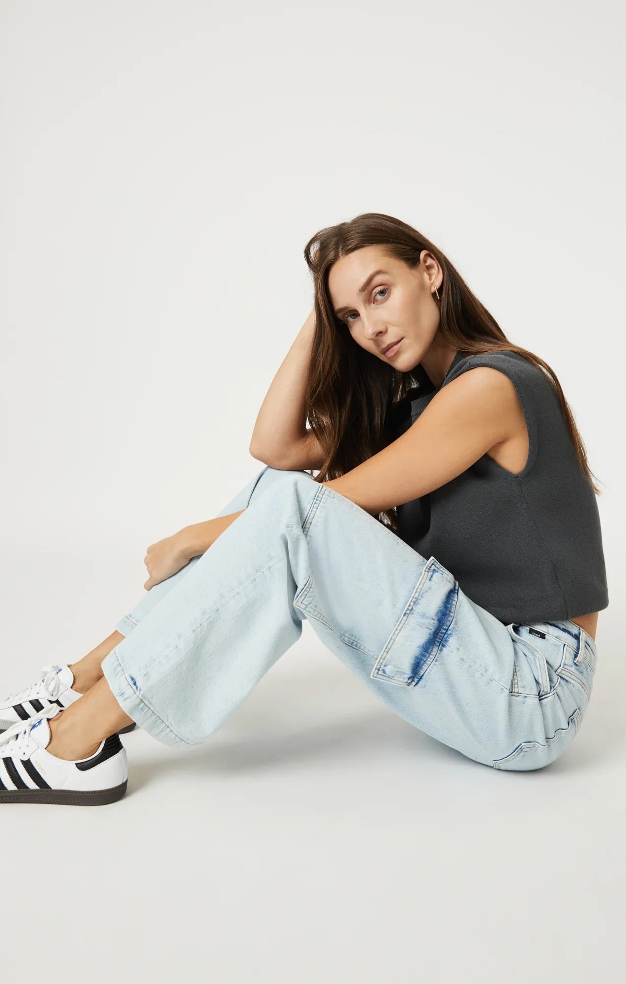 WOMEN'S MAVI ALVA RECYCLED BLUE LIGHT INDIGO PANTS