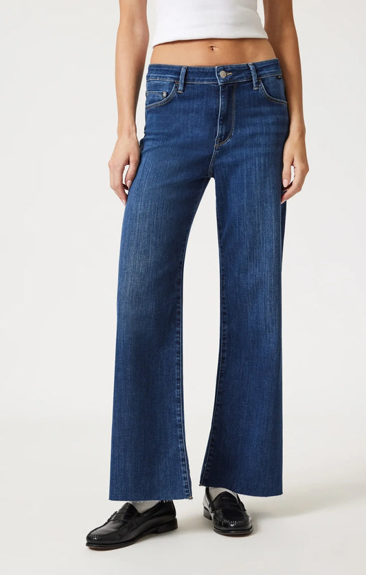 WOMEN'S MAVI PALOMA MID BRUSHED WIDE LEG JEANS