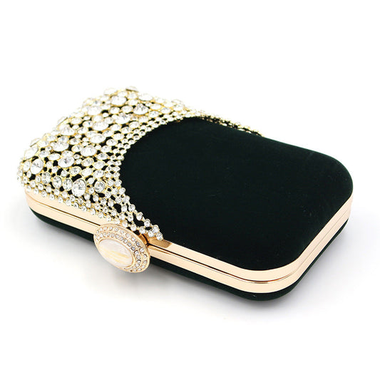 Women's Veet Alloy Dinner Banquet Clutch Chain Evening Bags