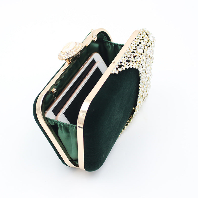 Women's Veet Alloy Dinner Banquet Clutch Chain Evening Bags