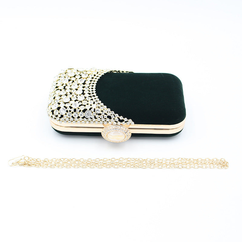 Women's Veet Alloy Dinner Banquet Clutch Chain Evening Bags