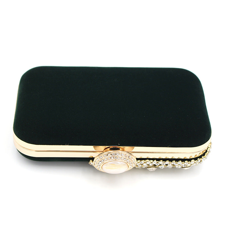 Women's Veet Alloy Dinner Banquet Clutch Chain Evening Bags