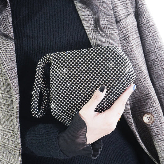 Rhinestone Clutch Stylish Portable Mine Dinner Evening Bags