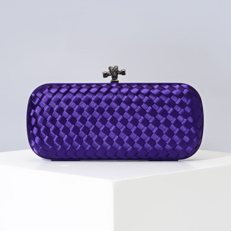 Women's Graceful Silk Hand-woven Simplicity Dinner Evening Bags