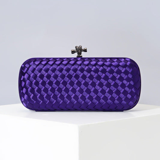 Women's Graceful Silk Hand-woven Simplicity Dinner Evening Bags