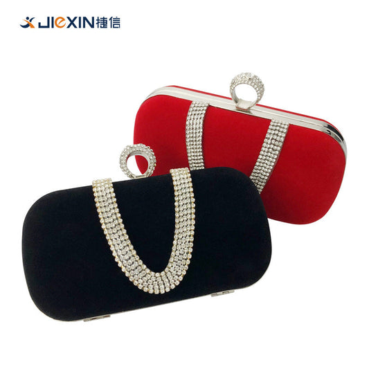 Women's Popular Dinner Clutch Flannel Banquet Evening Bags