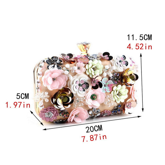 Innovative Flower Dinner Luxury Banquet Clutch Bags