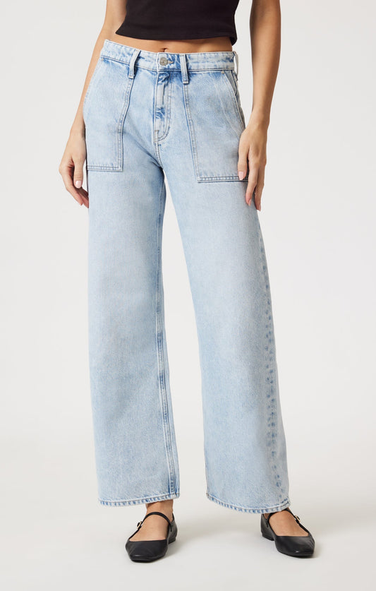 WOMEN'S MAVI CATALINA BLEACHED DENIM JEANS
