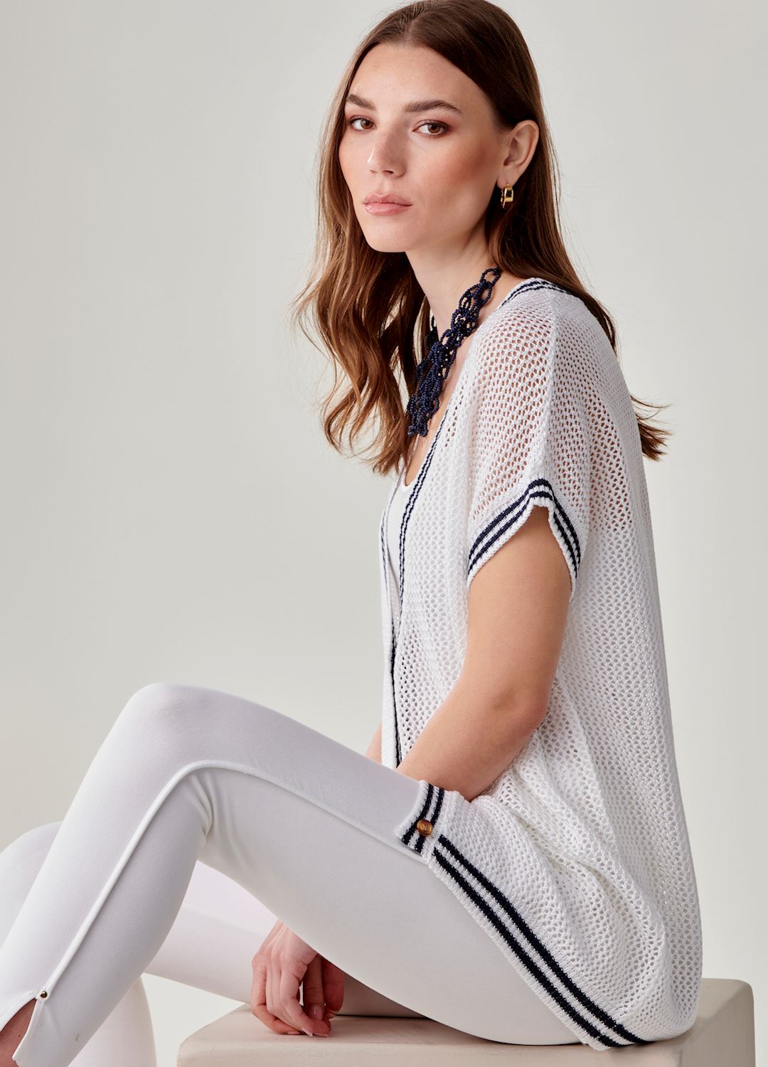 WOMEN'S CHARLIE PAIGE YACHT CLUB CARDIGAN