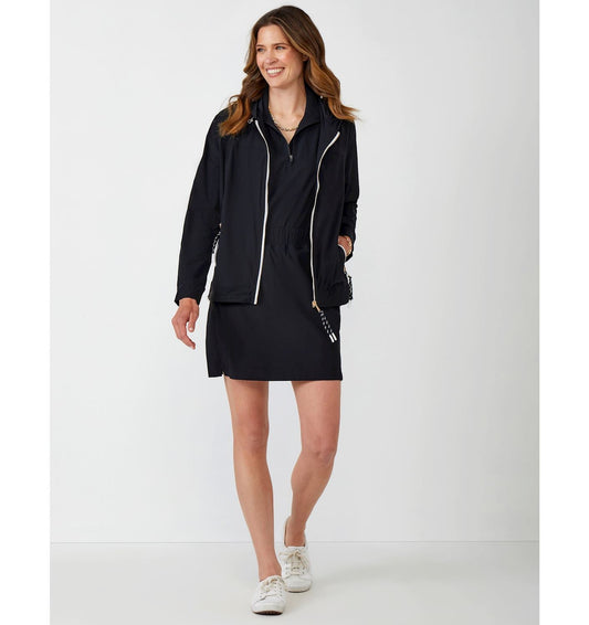 WOMEN'S CHARLIE PAIGE ZIP UP BLACK SPORTS JACKET