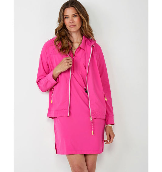 WOMEN'S CHARLIE PAIGE ZIP UP PINK SPORTS JACKET