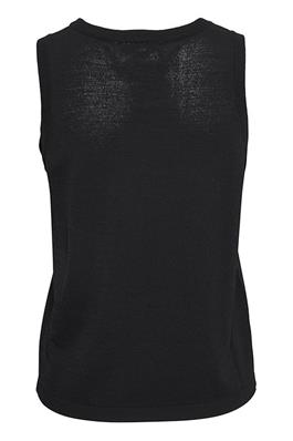 WOMEN'S CREAM MARO KNIT BLACK TOP