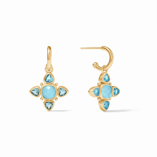 Aquitaine Hoop & Charm Earring