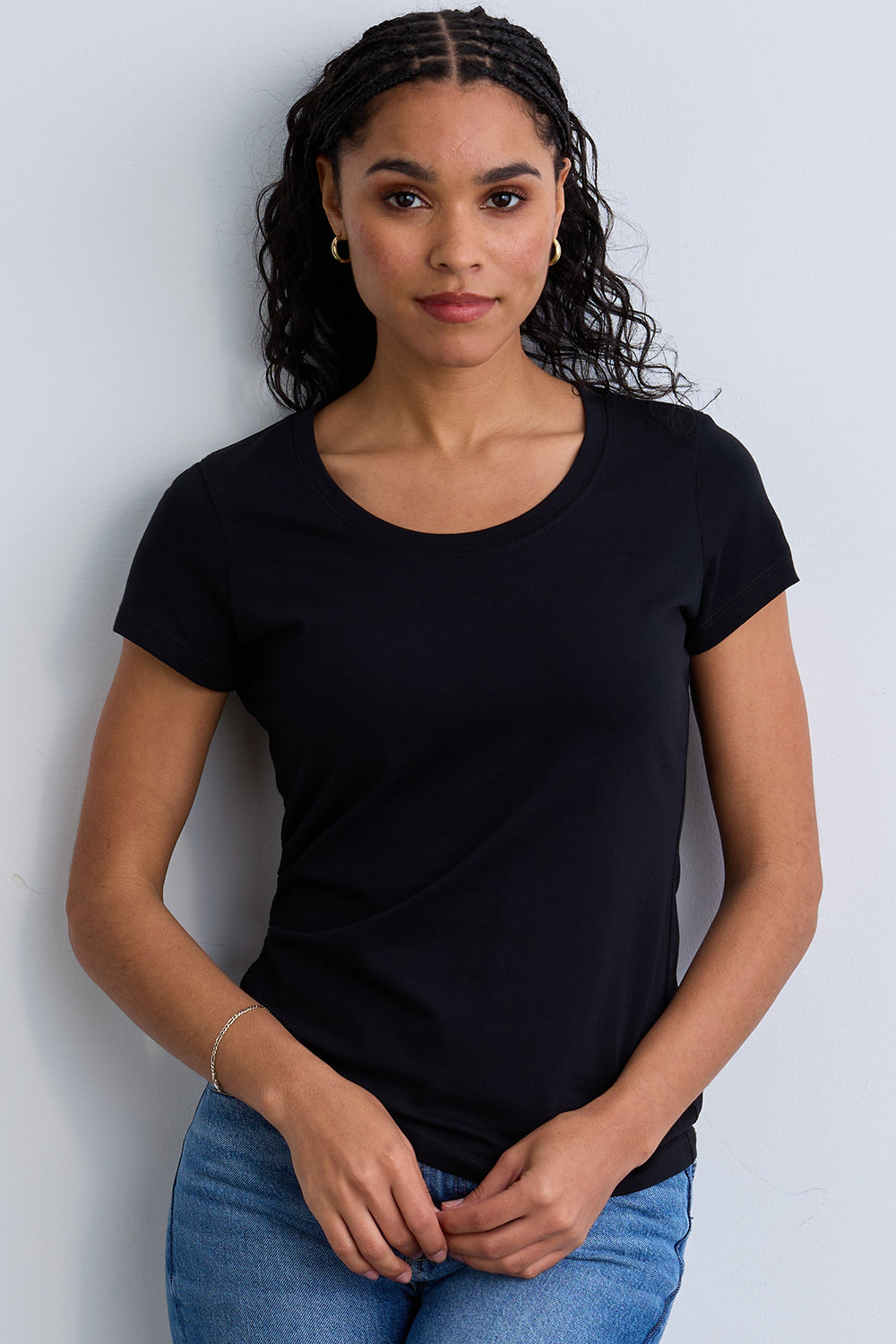 Women's Slim Organic Scoop Neck Tee