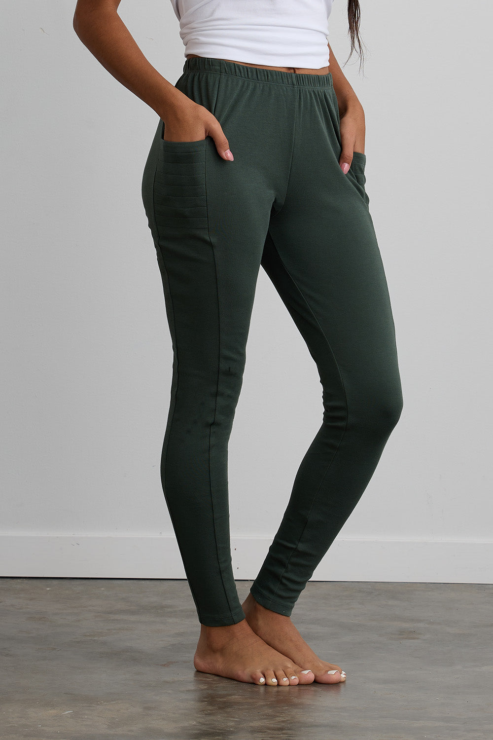 Women's Organic 100% Cotton Leggings with Pockets