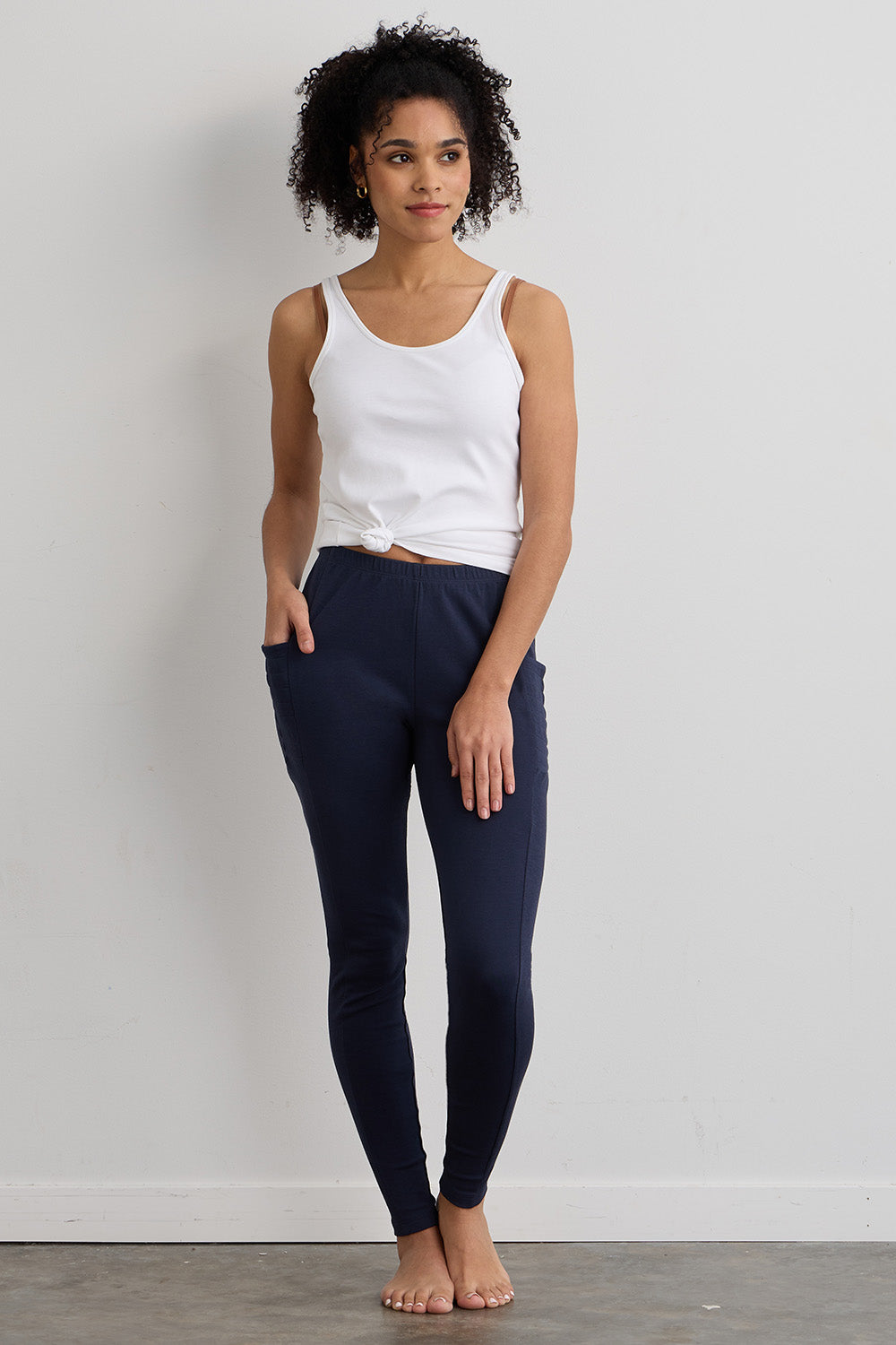 Women's Organic 100% Cotton Leggings with Pockets