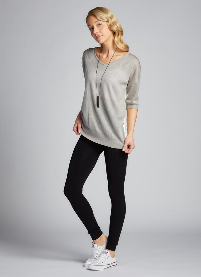 WOMEN'S C'EST MOI BAMBOO HIGH WAISTED LEGGINGS/ BLACK