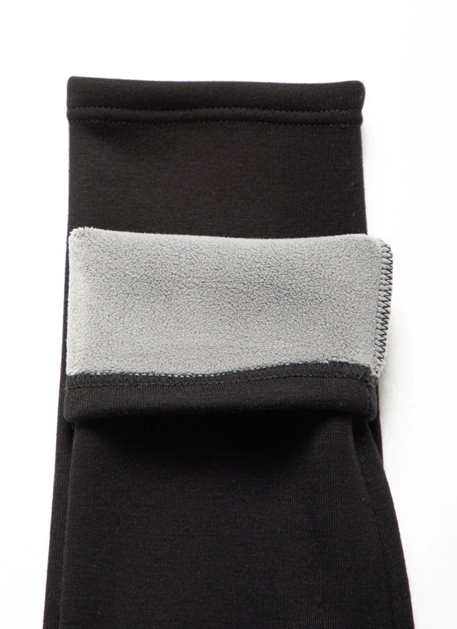 WOMEN'S C'EST MOI SHERPA LINED LEGGINGS/ BLACK