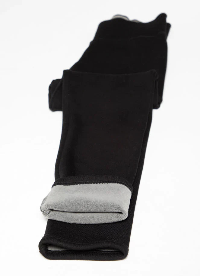 WOMEN'S C'EST MOI SHERPA LINED LEGGINGS/ BLACK