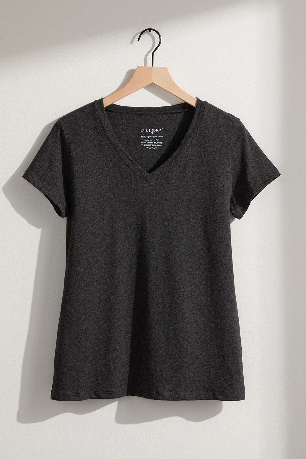 Women's 100% Organic Cotton Relaxed V-neck T-shirt