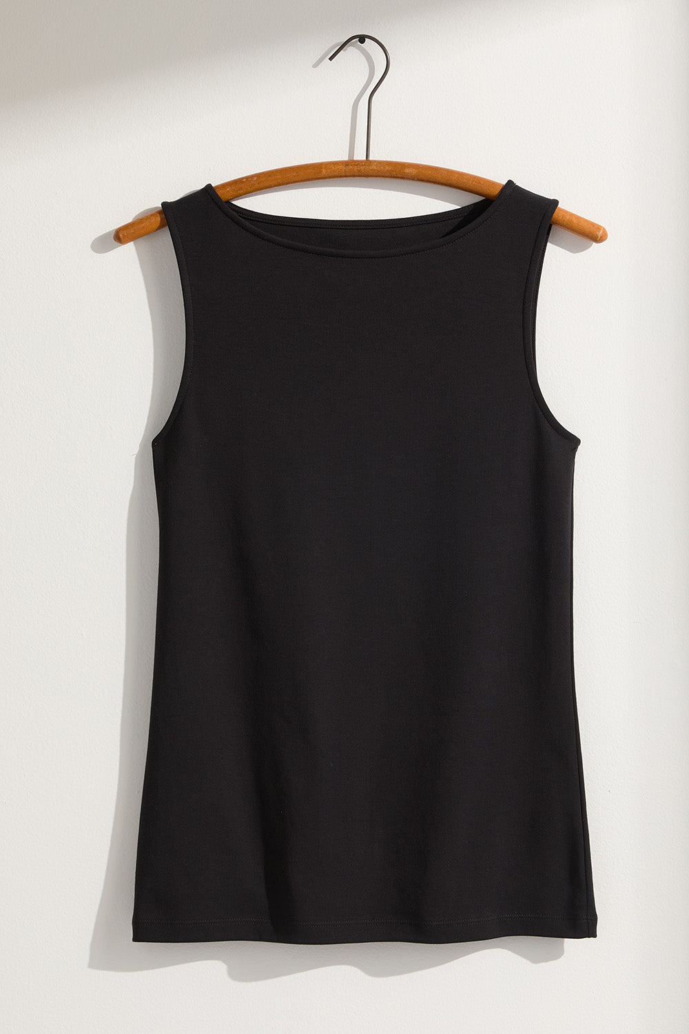 Women's Luxe 100% Organic Cotton Sleeveless Boat Neck Tee