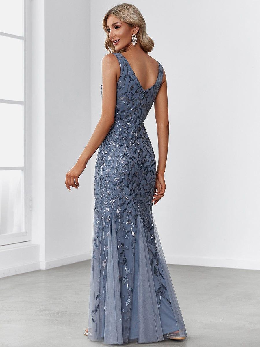ever ORIEL|Women's Double V-Neck Fishtail Sequins Evening Dress