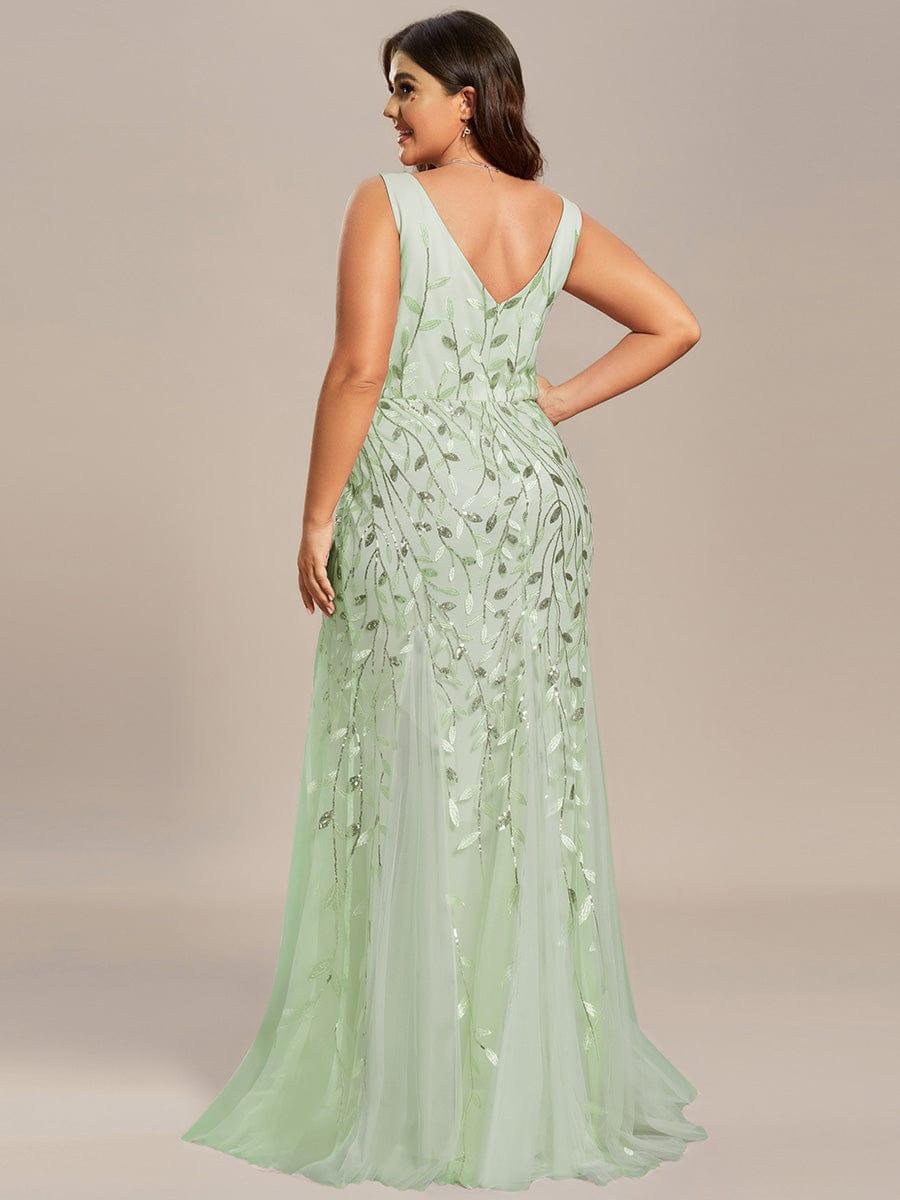 ever ORIEL|Women's Double V-Neck Fishtail Sequins Evening Dress