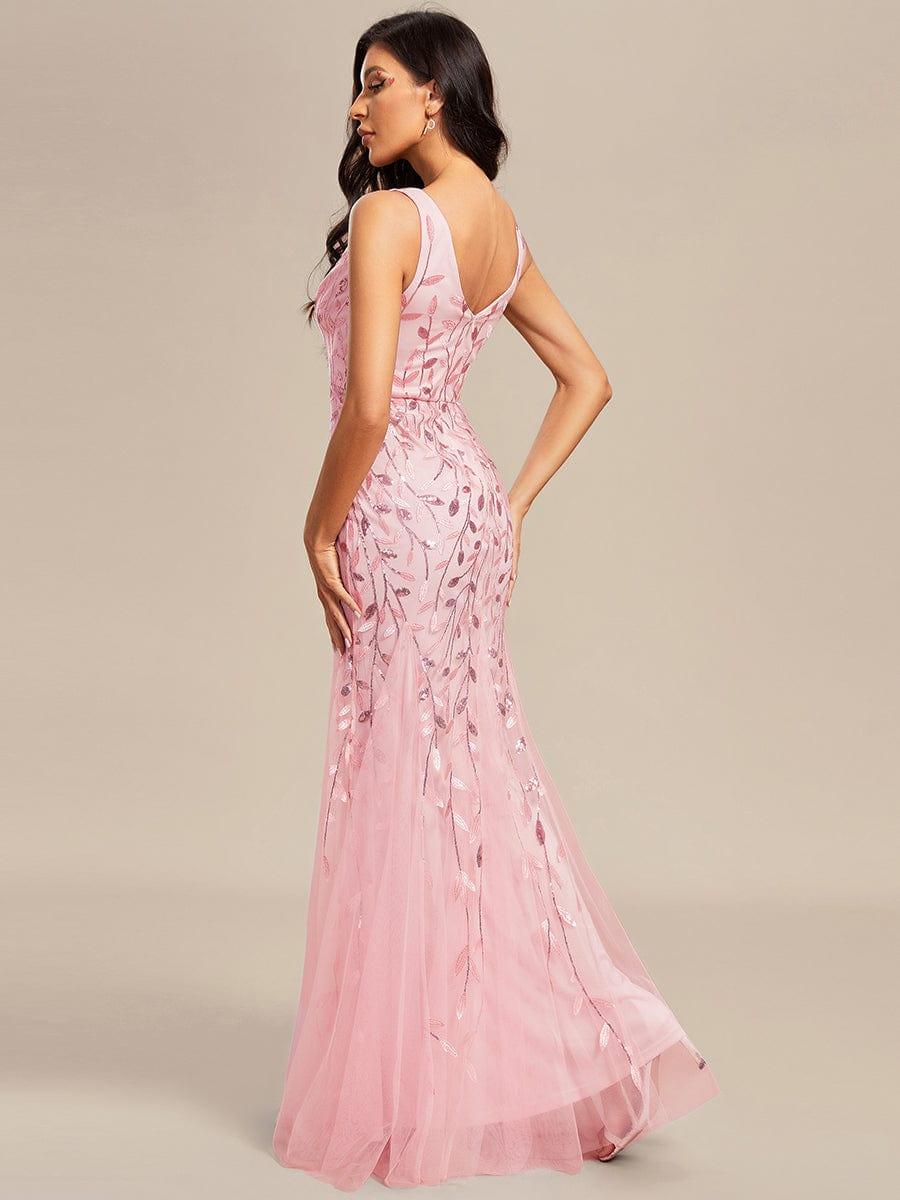 ever ORIEL|Women's Double V-Neck Fishtail Sequins Evening Dress
