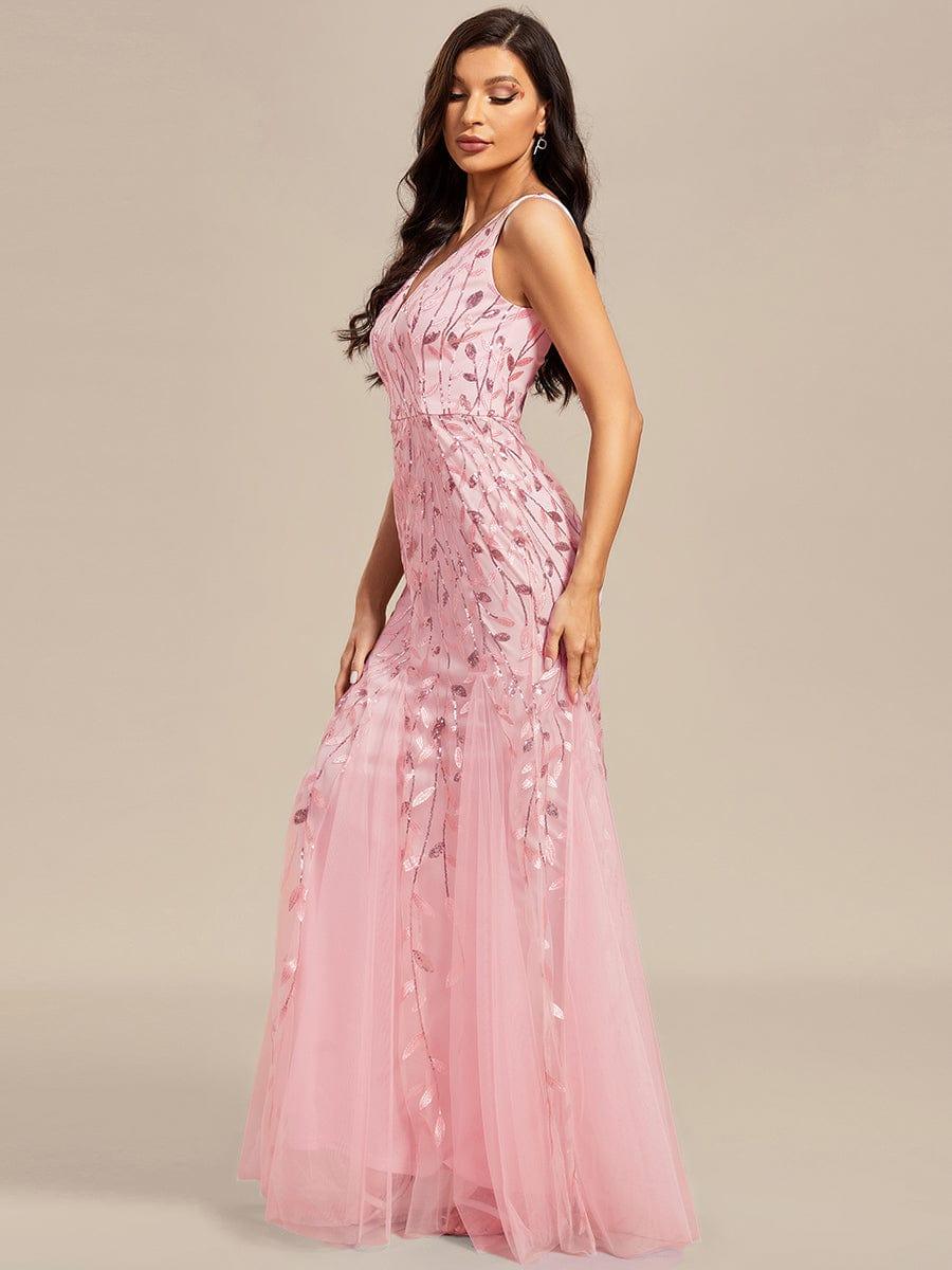 ever ORIEL|Women's Double V-Neck Fishtail Sequins Evening Dress