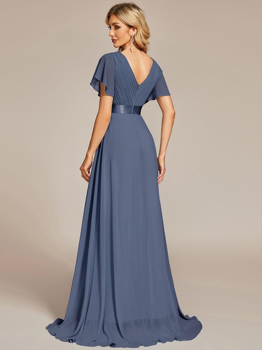 ever MONICA|High Waist Short Sleeves Bridesmaid Dress