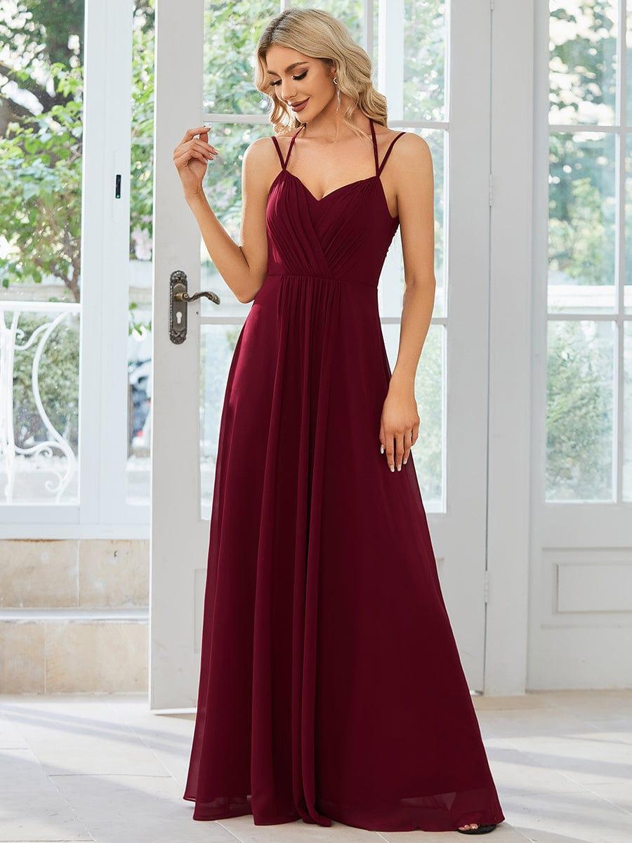 ever RUBY|Multiway Chiffon and Lace Open Back Bridesmaid Dress with Spaghetti Straps