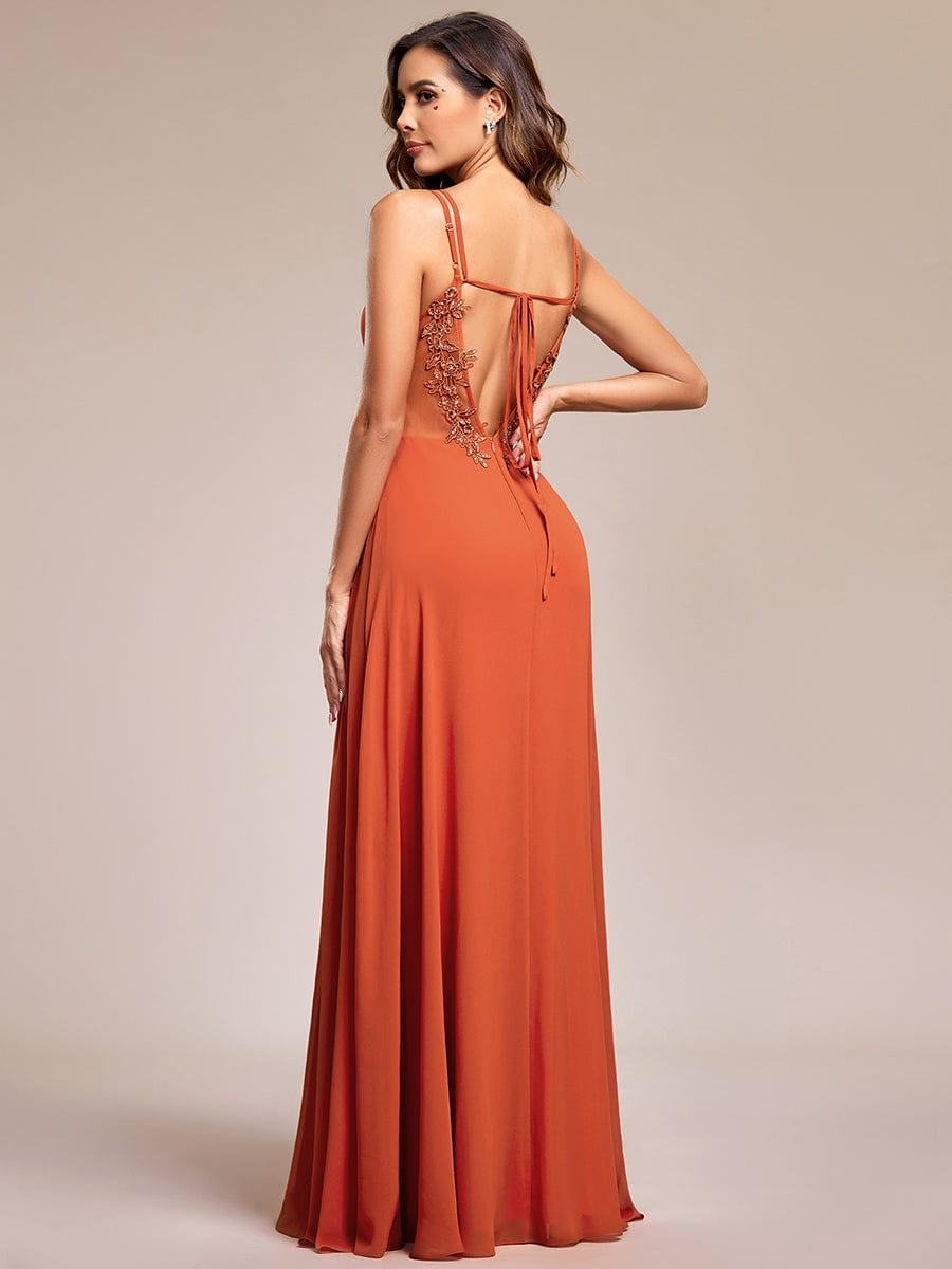 ever RUBY|Multiway Chiffon and Lace Open Back Bridesmaid Dress with Spaghetti Straps