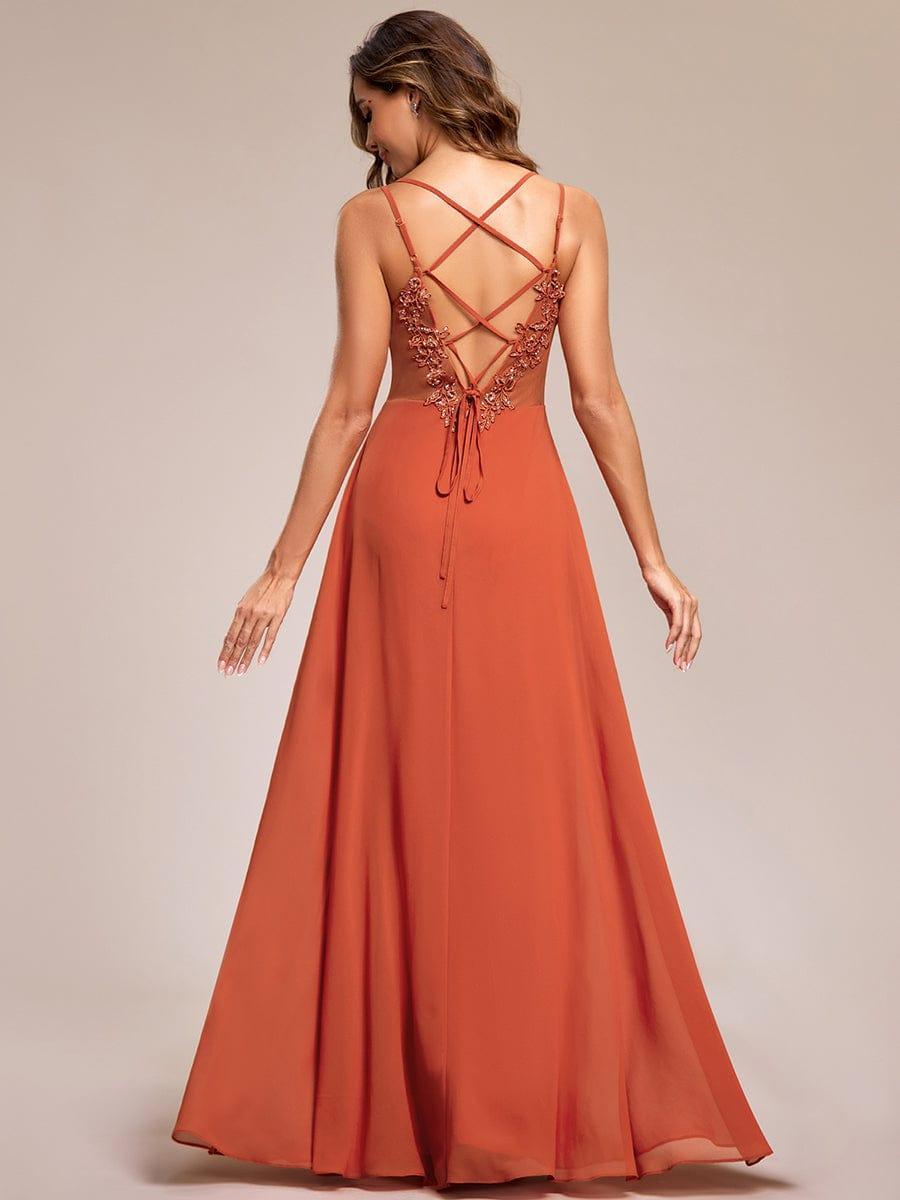 ever RUBY|Multiway Chiffon and Lace Open Back Bridesmaid Dress with Spaghetti Straps