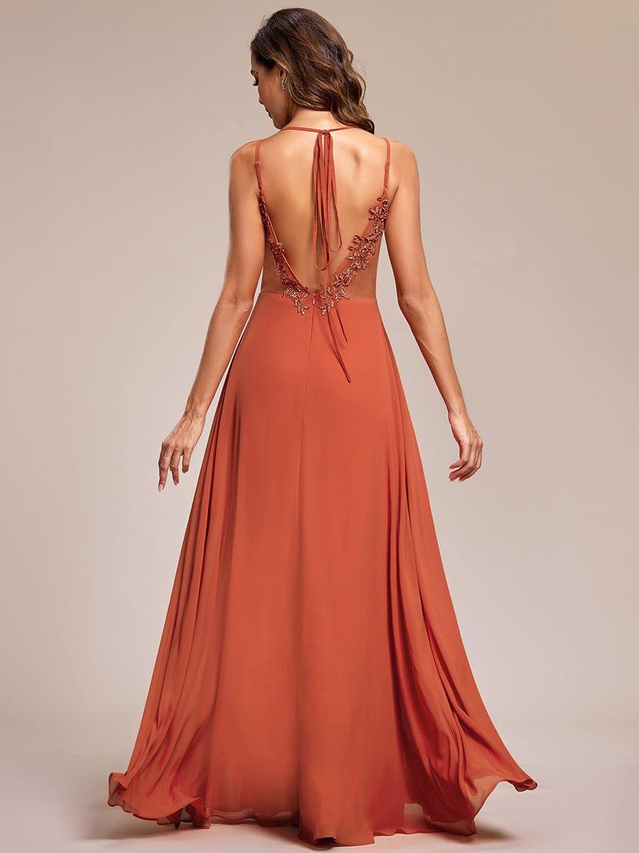 ever RUBY|Multiway Chiffon and Lace Open Back Bridesmaid Dress with Spaghetti Straps