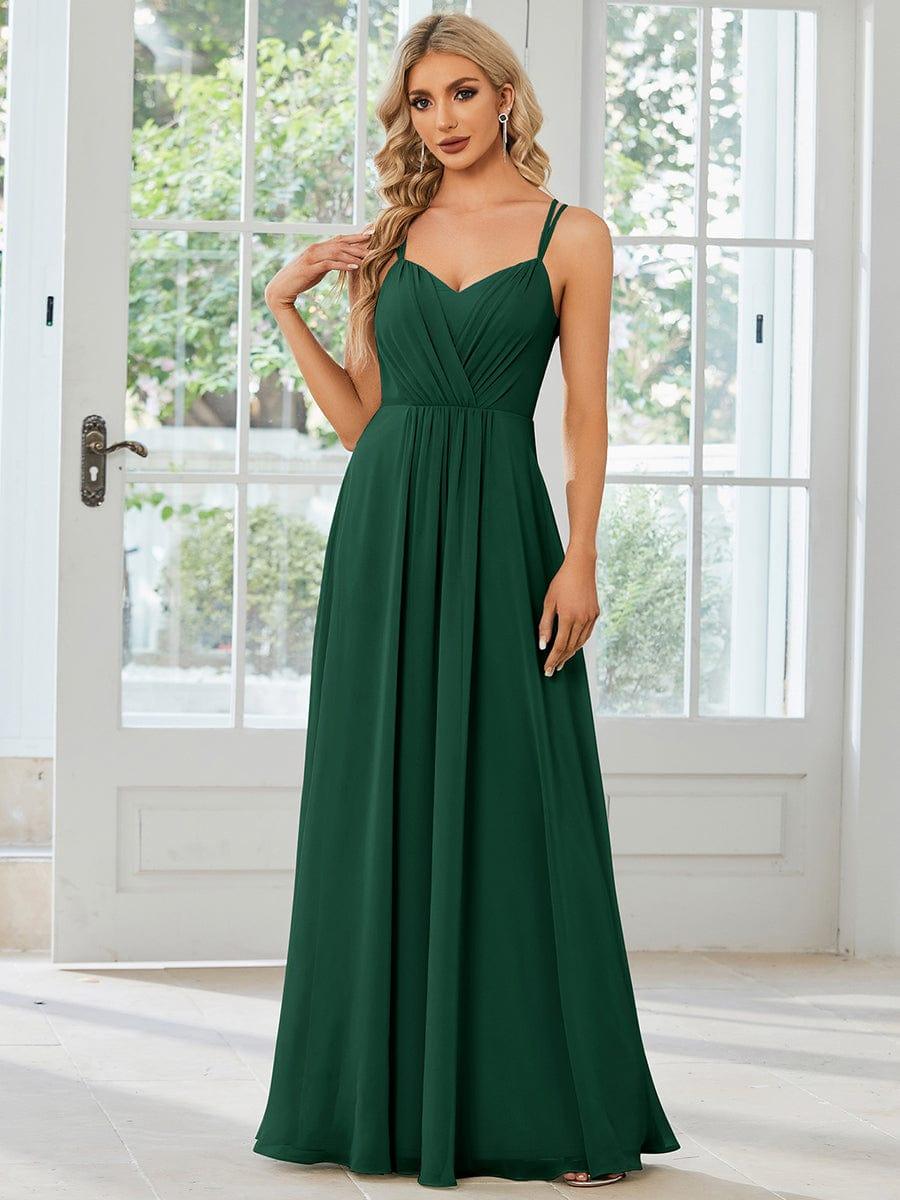 ever RUBY|Multiway Chiffon and Lace Open Back Bridesmaid Dress with Spaghetti Straps