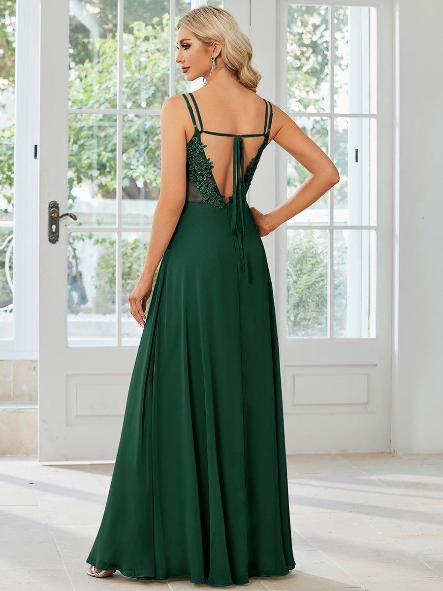 ever RUBY|Multiway Chiffon and Lace Open Back Bridesmaid Dress with Spaghetti Straps