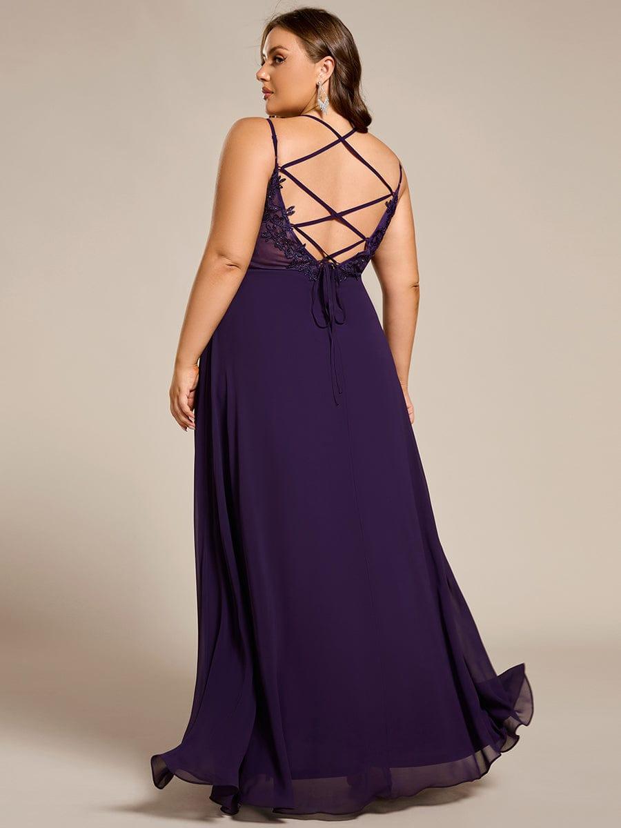 ever RUBY|Multiway Chiffon and Lace Open Back Bridesmaid Dress with Spaghetti Straps