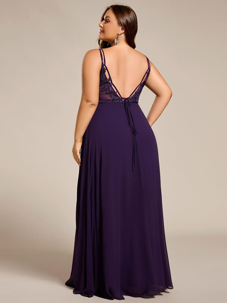 ever RUBY|Multiway Chiffon and Lace Open Back Bridesmaid Dress with Spaghetti Straps