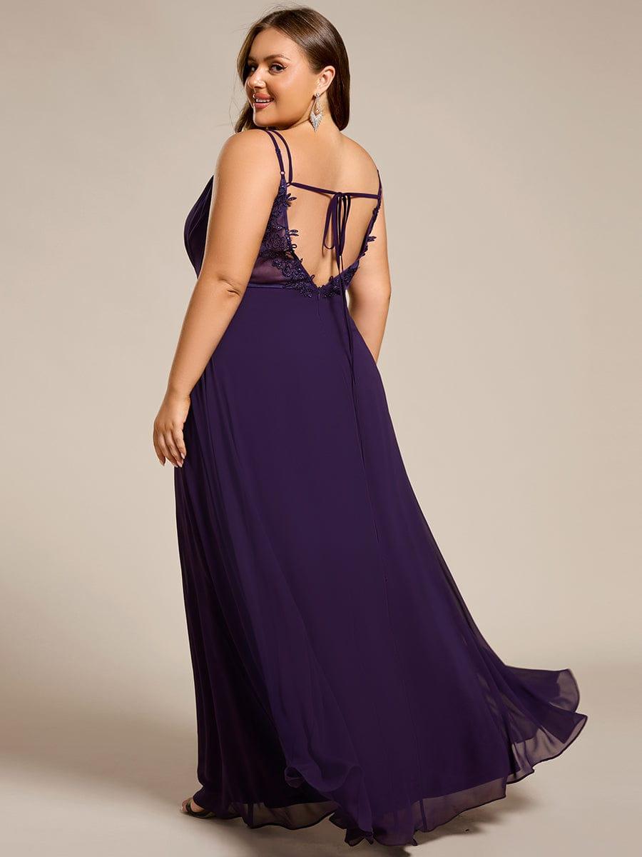 ever RUBY|Multiway Chiffon and Lace Open Back Bridesmaid Dress with Spaghetti Straps