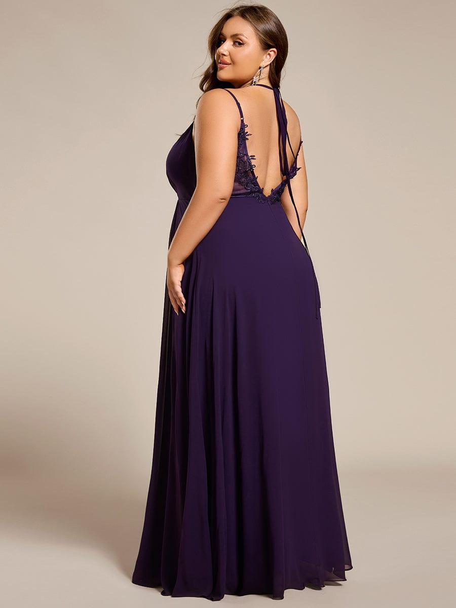 ever RUBY|Multiway Chiffon and Lace Open Back Bridesmaid Dress with Spaghetti Straps