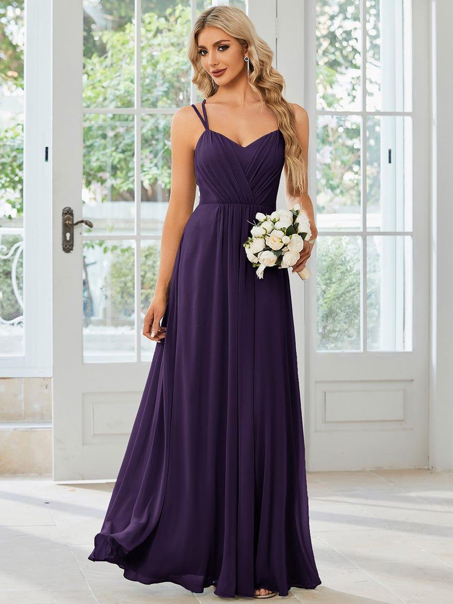 ever RUBY|Multiway Chiffon and Lace Open Back Bridesmaid Dress with Spaghetti Straps