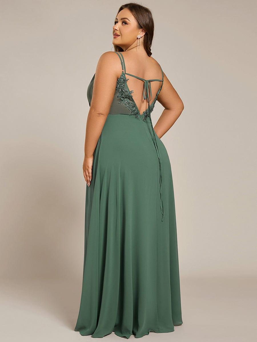 ever RUBY|Multiway Chiffon and Lace Open Back Bridesmaid Dress with Spaghetti Straps